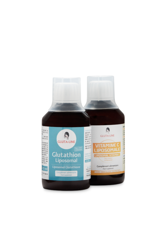 Duo Glutathion Liposomal + Vitamine C Liposomale - Gluta Cosmetic