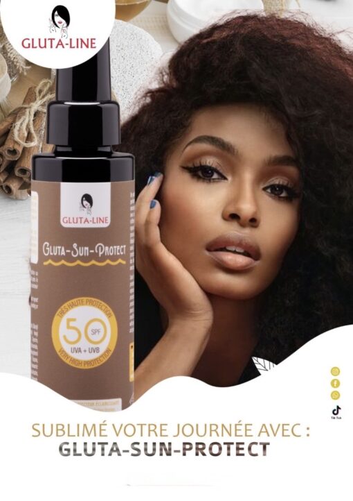 Gluta Sun Protect : crème de visage éclaircissante SPF 50 50ml